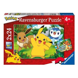 Ravensburger Çocuk Puzzle 2x24 Parça Pokemon 056682