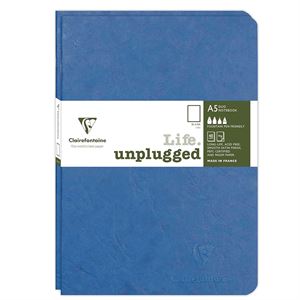 Clairefontaine My Essential Stapled A5 Çizgisiz Defter Royal Blue 733184C