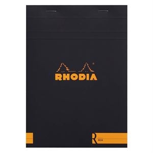Rhodia Basic Bloknot A5 Çizgili Siyah Kapak RS162012