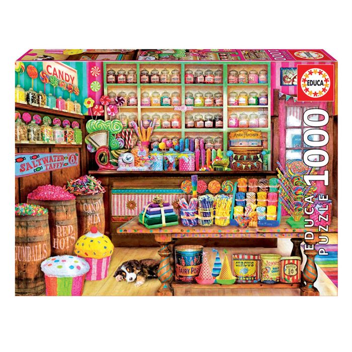Educa Puzzle 1000 Parça Şeker Dükkanı 17104