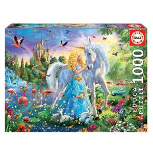 Educa Puzzle 1000 Parça The Princess & Unicorn 17654