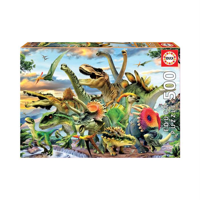 Educa Puzzle 500 Parça Dinozor 17961