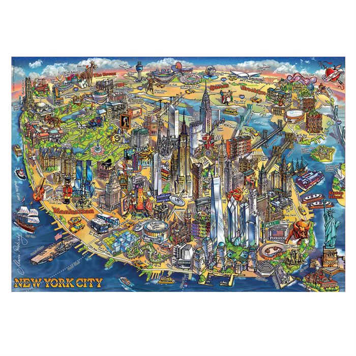 Educa Puzzle 500 Parça New York Şehir Haritası 18453