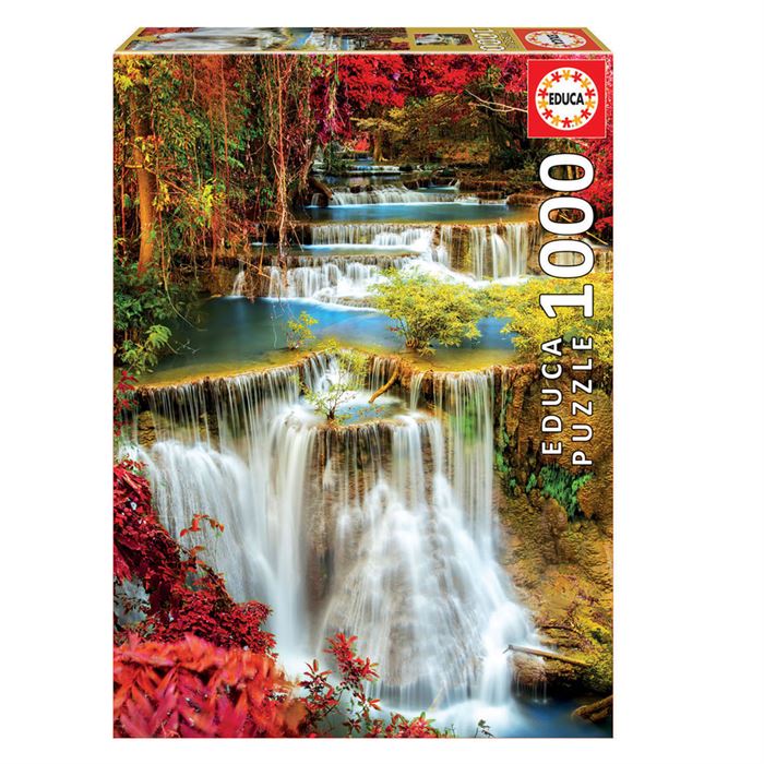 Educa Puzzle 1000 Parça Waterfall In Deep Forest 18461