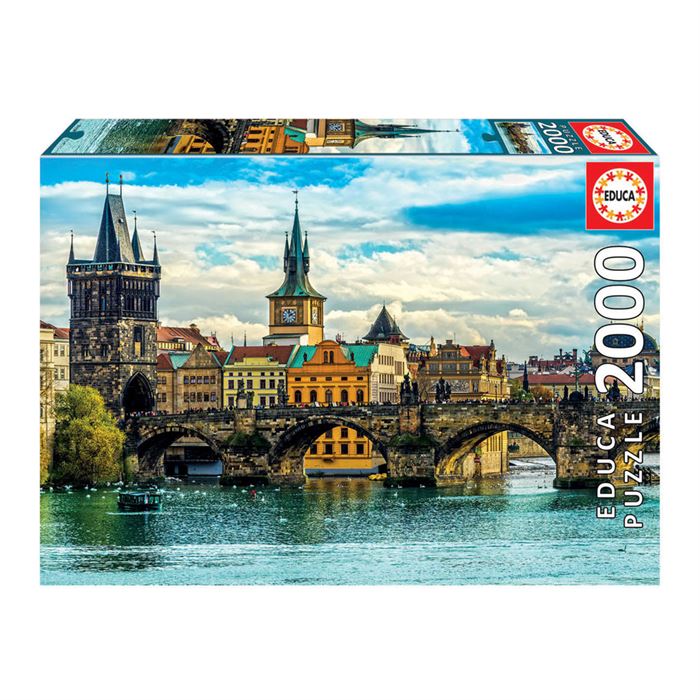 Educa Puzzle 2000 Parça Prag Manzarası 18504