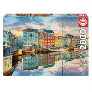 Educa Puzzle 2000 Parça Kopenhag Limanı 19278