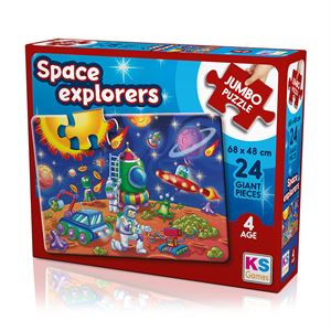 Ks Games Child Jumbo Puzzle Space Explorers JP31011