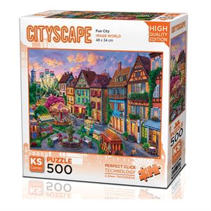 Ks Games Puzzle 500 Parça Fun City 20047