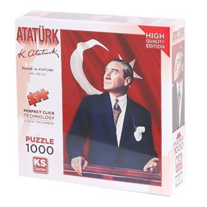 Ks Games Puzzle 1000 Parça Atatürk Ve Türk Bayrağı 20728