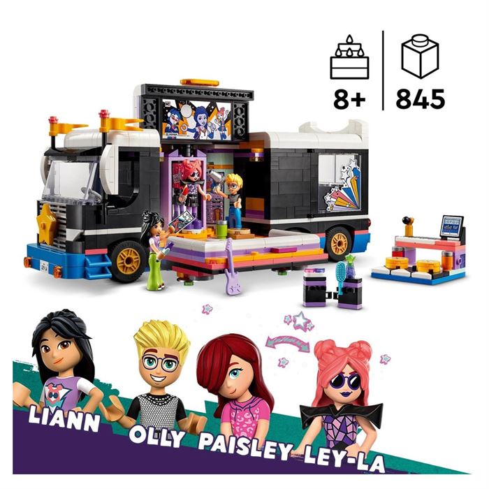 LEGO Friends Pop Star Müzik Turne Otobüsü 42619