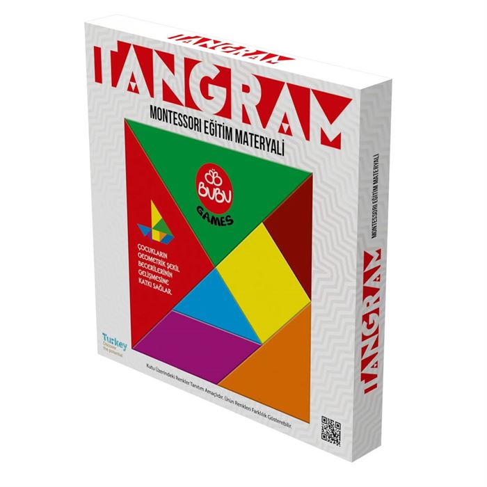Bu-Bu Games Renkli Tangram 17x17 Cm. BUBU-GM0015