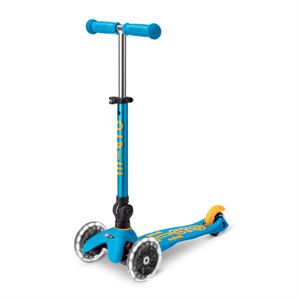 Mini Micro Scooter Deluxe Foldable Led Ocean Blue MCR.MMD200