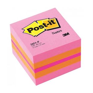 Post it Mini Küp Yapışkanlı Not Kağıdı Pembe Tonları 52x52 mm 2051-P