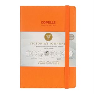 Victoria s Journals Copelle Gold Bujo 14x20 Noktalı Defter Turuncu 5501