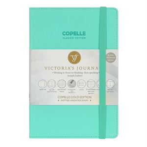 Victoria s Journals Copelle Gold Bujo 14x20 Noktalı Defter Mint Yeşili 5504