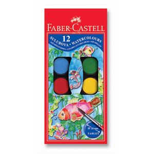 Faber-Castell Küçük Boy Sulu Boya 12 Renk 125011