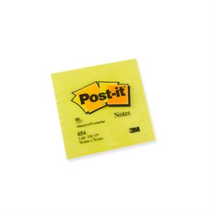 3M Post-İt Sarı 654 Not Kağıdı